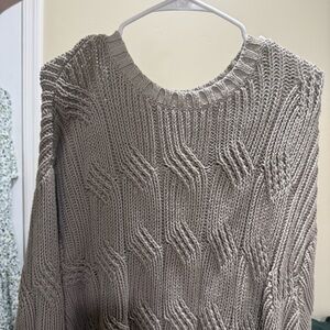 Vans Textured Knit Women's Sweater - Gray